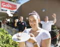 Salvos serving lattes by the lake