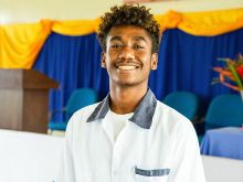 A teacher at Lae Street School