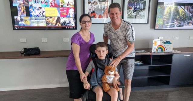 Salvos officer Grant with his family