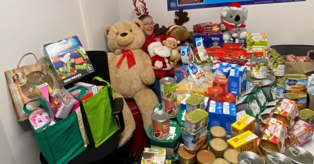 Christmas gifts at alvation Army Housing Tasmania