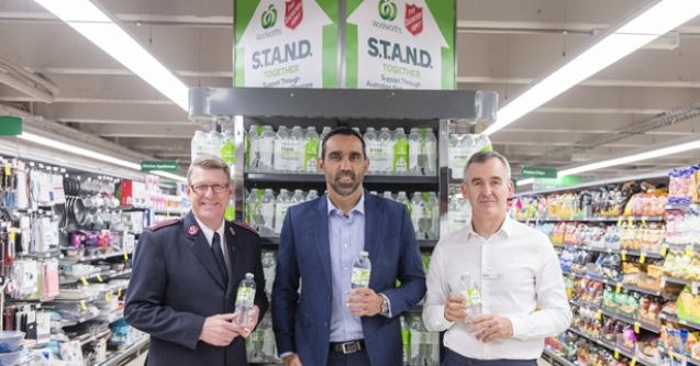 Woolworths, The Salvation Army and Adam Goodes 'S.T.A.N.D. Together' for natural disaster relief