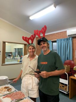 Zara's parents also helped out at the Salvos on Christmas Day