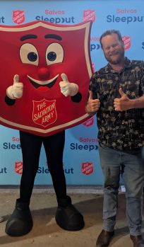 Jon Shieldy Sleepout Pic