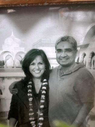 Greg right with his wife Jane, who he describes as his 'rock'