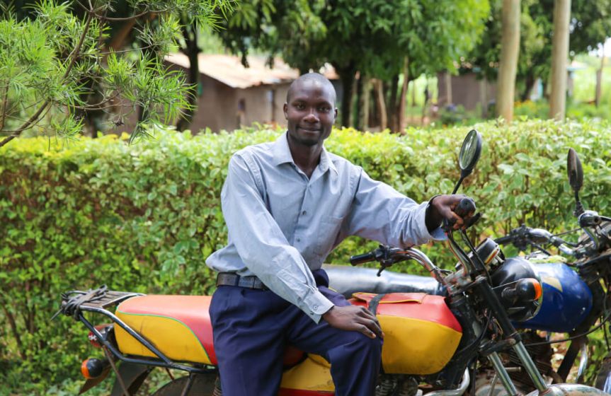 Protus on his motorbike